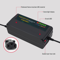 电动自行车充电器 48V 40-45AH 全停式电动自行车充电器 240W 输出功率 数字显示 英国插头 230V 输入