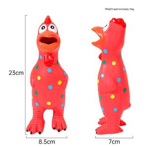 Luxury Latex Squeaky <b>Chicken</b> Dog Toy Cartoon Pattern Eco-Friendly Non Toxic Indoor Interactive Toy - Product Image 6