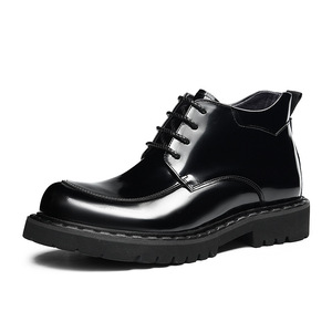 Zapatos Oxford de Vestir para Hombre, de Piel Sintética, con Punta Redonda, Cordones, Suela de Goma Antideslizante, para Oficina y Trabajo, para Todas las Temporadas - Product Image 1