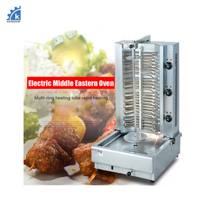 Parrilla Eléctrica de Tres Cabezas para Barbacoa de Oriente Medio/Máquina de Shawarma Doner <span class=keywords><strong>Kebab</strong></span> en Venta - Product Image 5