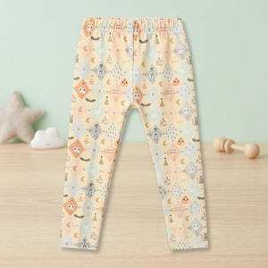Pantalones de Algodón Suave para Niños, Pantalones de Estar por Casa para Niñas, Pijamas Estampados, Leggings Florales para Bebés - Product Image 3