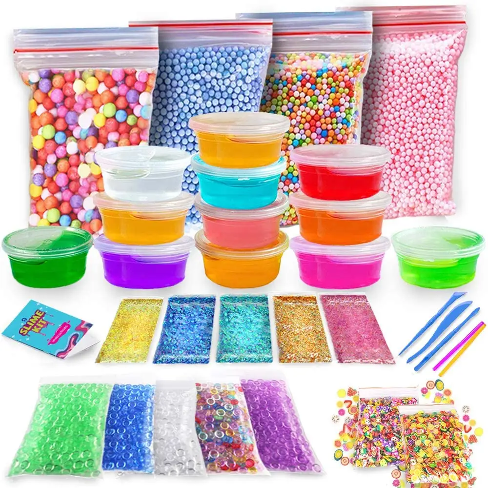 Kit slime Educational Toys Non-toxic Art Craft Slime Supplies DIY Party Activity Slime Making Kit for Girls Boys