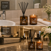 Coffret Cadeau Luxe Parfums d'Ambiance Hôteliers et SPA – Diffuseur à Bâtonnets et Bougie Parfumée Personnalisés – Fournisseur OEM Premium Direct Usine