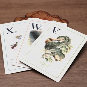 Tùy Chỉnh In Jumbo Kích Thước Vàng Lá Học Tập Thẻ Boong Chất Lượng Cao Cấp Học Tập Thẻ Trò Chơi Trong Trên Và Dưới Hộp - Product Image 4