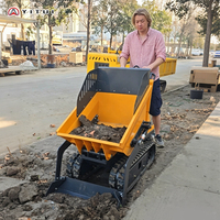 Mini-Dumper Raupendumper 500kg Traglast Raupen-Minitransporter Anpassbar 1 Tonne Kapazität für Landwirtschaftstransport