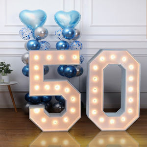 Expédition directe 4 pieds Marquis Lettre Personnalisé Amour Ampoule Mariage Marry Me Lettre Lumineuse Signe 3 pieds Marquis Lettre - Product Image 1