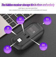 Souris sans fil silencieuse Free Wolf X15, accessoires informatiques, ordinateur portable, souris de jeu lumineuse rechargeable