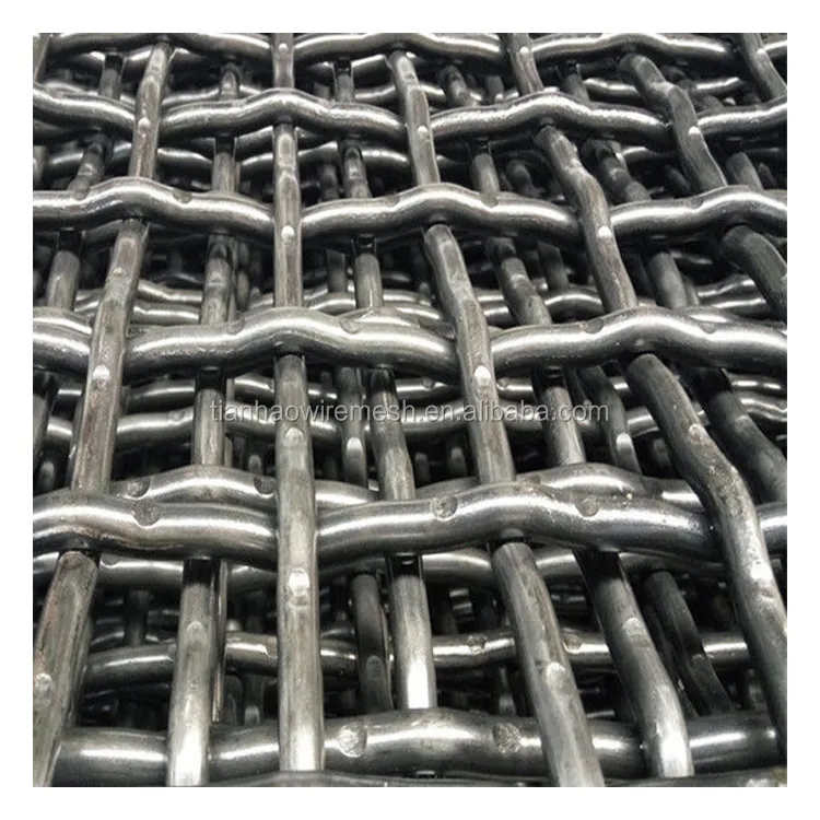 45# 65mn Steel Custom Metal Crimped Wire Mesh Vibrating Sieve Quarry Screen Mesh 1 Piece Filters Woven ISO Plain Weave 8-14 Days