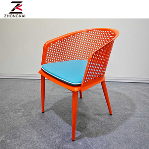 <span class=keywords><strong>Sedia</strong></span> in Metallo con Schienale Colorato, Resistente ed Economica, Stile Nordico per Sala da Pranzo - Product Image 2