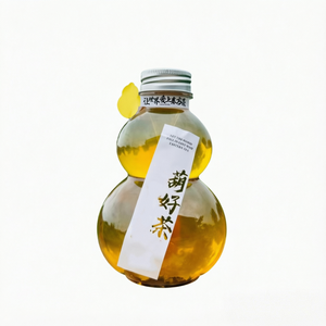 Botellas de Jugo Transparentes en Forma de Calabaza, Botellas para Beber Licor y Vino con Tapa para Vino de Frutas, Café y Leche - Product Image 3
