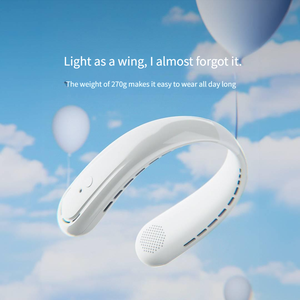 Qualitell H4 USB ชาร์จได้2000mAh แบตเตอรี่แบบพกพา360องศาปรับได้ปราศจากมือกลางแจ้งกีฬามินิพัดลมคอ - Product Image 3