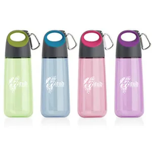 Bouteille d'eau d'hydratation multicolore de sport de 750ml avec Clip de mousqueton Logo personnalisable pour cadeaux promotionnels d'entreprise