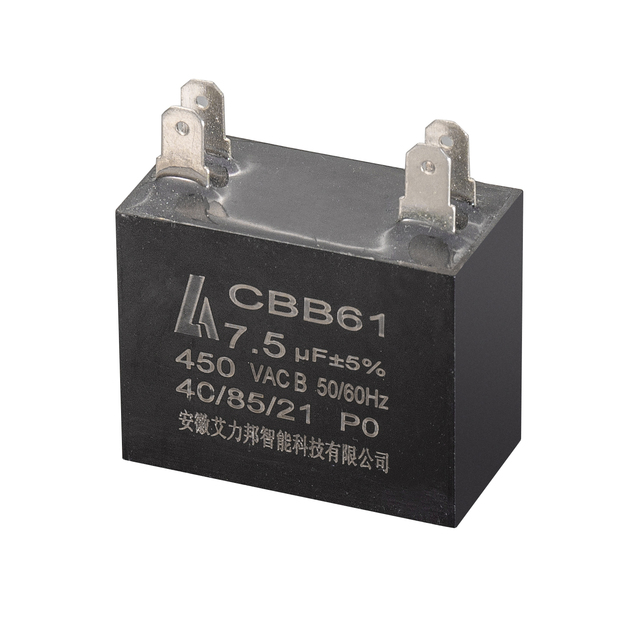 500vac capacitor cbb61 0.5uf-1uf 1.5uf 2.5uf 450vac 40 85 21 50 60hz cbb61 fan capacitor