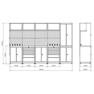 Système de rangement modulaire pour outils de garages mécaniques - Product Image 4