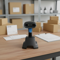 Lecteur de codes-barres sans fil Bluetooth, scanner de codes QR sans fil robuste avec moteur de lecture haute performance