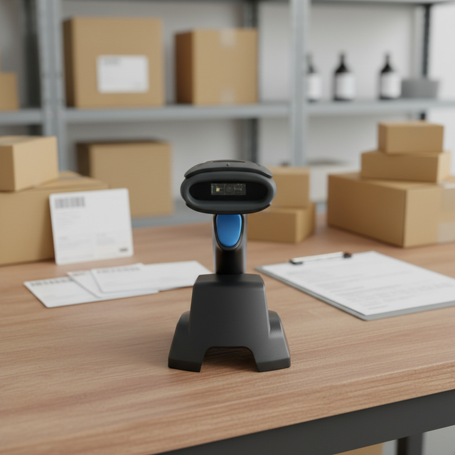 Wireless Blue Tooth Barcode Scanner Rugged Wireless QR Code Scanner with High Performance Scan Engine Bar Code Reader