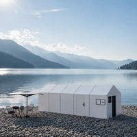 Maison capsule T3 robuste, structure sismique en tuyaux galvanisés à chaud, maison capsule préfabriquée