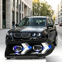Ensemble de phares LED pour BMW X3 E83 2006-2010, style flèche, modifié, double couleur, DRL, clignotant, projecteur laser, plug and play