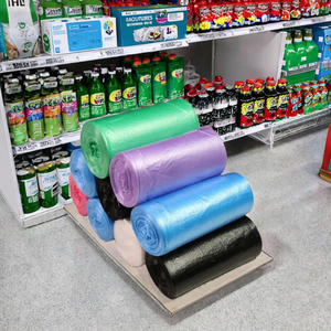 Sacs poubelles jaunes robustes personnalisables de 12 à 16 gallons, 24x33 pouces (matériau LDPE) - Product Image 5