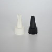 Bouchon à visser en plastique à embout pointu de 20 mm, 24 mm, 28 mm avec bec verseur long anti-déversement pour bouteilles