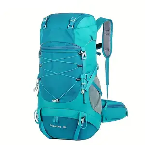 Proveedor de bolsa de montaña al aire libre senderismo mochila 50L de gran capacidad multifuncional bolsa de deporte de nailon