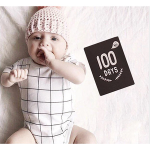 <span class=keywords><strong>Baby</strong></span> Geburts monat Tage Hundert Tage Jubiläums karte Schwangere Mutter Foto Hintergrund karten Fotografie Dekorative Requisiten - Product Image 1