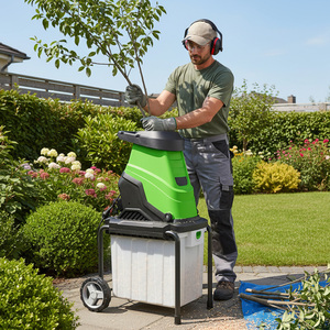 Broyeur de jardin électrique Vertak 2800W, broyeur de branches d'arbre avec bac de collecte de 50 litres, plongeur de sécurité - Product Image 1