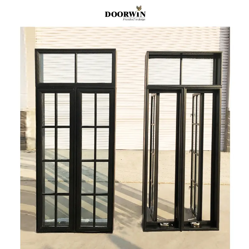 Doorwin Elegant Modern Design Aluminum Clad Wood Windows Vintage Casement Windows For Houses