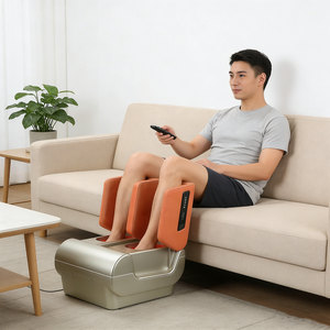 Hava sıkıştırma ve titreşimli teknoloji ile 2024 son tasarım katlanabilir elektrik ayak bacak masaj kan dolaşımı refleksoloji - Product Image 1