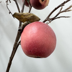 M571 árbol de manzana rojo decorativo artificial para Navidad para boda hogar Hotel restaurante decoración otoño diseño de seda - Product Image 4