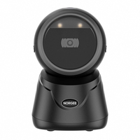 Lecteur de codes-barres CMOS USB haute vitesse Norgee automatique Alipay 2D QR Code avec interface RS232, scanner de codes Data Matrix Henex HC6052 en stock