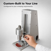 Machine de capsulage semi-automatique SINBON de petite taille pour flacons, en aluminium, pour usage en laboratoire et tests d'échantillons