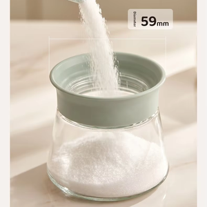 玻璃盐罐香料收纳盒厨房家用分格密封瓶罐糖罐调味罐套装 - Product Image 1