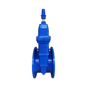Vanne à opercule manuelle en fonte ductile, norme DIN DIN3302 F4, à tige non montante, siège à ressort, bleue, avec opercule carré C, fournie directement par l'usine - Product Image 3