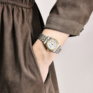 <span class=keywords><strong>Orologio</strong></span> Meccanico <span class=keywords><strong>Automatico</strong></span> <span class=keywords><strong>da</strong></span> <span class=keywords><strong>Donna</strong></span> di Lusso Personalizzato Retrò Business Casual Impermeabile con Cassa in Acciaio Inossidabile e Doppio Calendario - Product Image 4