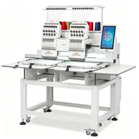 Máquina de Bordar Automática Profesional YS-1201CT, 9/12/15 Agujas, Área de Trabajo de 360x510 mm, Alta Velocidad de 1000 RPM, Adorno con Hilo