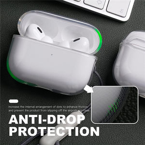 Custodia Trasparente Morbida in TPU per Auricolari <span class=keywords><strong>AirPods</strong></span> 4 3 2 1 Pro Pro2 Antiurto con Laccetto per Cover di Ricarica <span class=keywords><strong>AirPods</strong></span> 4 - Product Image 4
