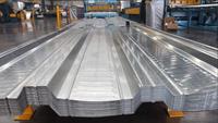 Tôle d'acier galvanisée ondulée, panneau de toiture en aluminium-zinc, norme ASTM, certifié ISO 9001, épaisseur 0,12-6 mm pour