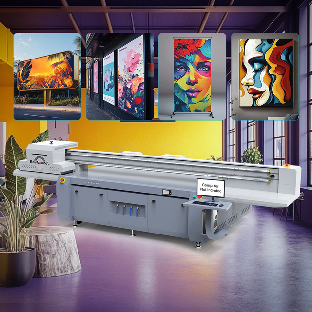 Rainbow 2513 Large Format UV Flatbed Printer with Ricoh Printhead for Acrylic Glass Metal Phone Case