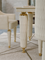 Table de salle à manger d'hôtel moderne en bois pliable et extensible avec plateau en marbre blanc, 6, 8, 10 ou 12 places