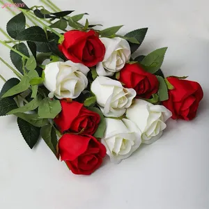 Grosir bunga longgar buatan abadi bunga mawar hias rumah buket pesta pernikahan acara DIY Dekorasi vas.
