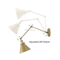 Lampes murales LED en fer de luxe modernes haut de gamme pour chambre à coucher, salon et couloir, escalier