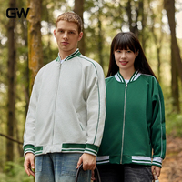 Varsity Baseball Veste Manteau Outwear Coton Smart Casual Style Bouffée Imprimé Avant Logo Hiver OEM Service