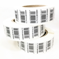 Autocollant de numéro de série en vinyle imperméable de haute qualité, autocollant adhésif avec code QR et code-barres pour l'emballage du yaourt et du lait, prix premium