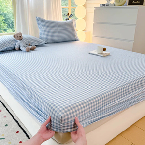 Drap-housse en coton de haute qualité, élastique, toutes saisons, pour adultes, 200 fils, couleur unie, usage hospitalier, ultra doux, draps-housses modernes - Product Image 5