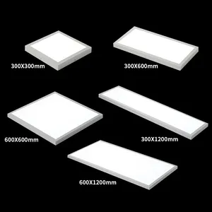 Luz de painel LED 120-277V para teto plano, luz 2x2 2x4 pés, frete grátis, estoque pronto