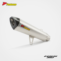 Sistema de Escape para Motocicleta Forsound, Precio de Fábrica al por Mayor, Sección Plateada Mate Alargada para Honda Forza350