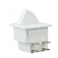 Interrupteur à glissière double pôle 6 broches DPDT pour appareils électroménagers 5A Max. Courant 250V Max. Plastique résistant à la tension