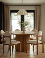 Chaise de salle à manger en bois massif de style moderne avec dossier, design léger pour la maison, le bar, le café, le restaurant