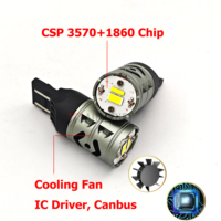 Ampoule LED T20 CSPChip 25W Canbus 1157 1156 7440 7443 T25 Lampe à commutation pour feux de freinage de voiture BA15S BAY15D P21W Ampoule de recul automatique